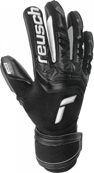 Reusch Attrakt Freegel Infinity Finger Support 5170730 7700 black front